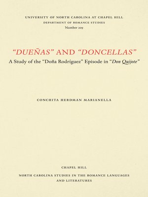 cover image of "Dueñas" and "Doncellas"